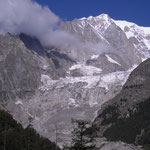 Italie, glacier dans le Val Veney (Courmayeur )