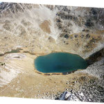 Le lac de la Hourquette 2405 m avant le col de Bastanet 2507 m