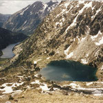 Estany Long 2000 m, devant l'estany Rédo (Rond )2121 m (Encantats )