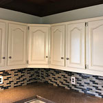 After Picture Refinished Kitchen Cabinets