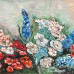 Flowers, Öl auf Leinwand, 80 x 100 cm