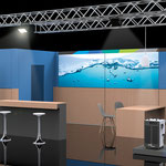 Design und Visualisierung Messestand >> Design and visualization exhibition booth