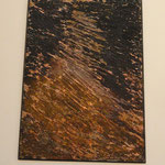 Colla e gesso su legno - Opera: Tracciato anno 2006 cm. 70 x 100