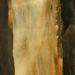 Opera:  Cristallizzazione - tempera su cartoncino patinato anno 2002 - cm. 52,5 x 101