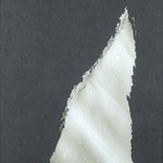 Colore a tempera su vetro - Opera Iceberg anno 2007 cm 52 x 74