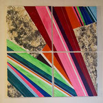 "Vergänglichkeit" 80x80cm, Mischtechnik auf Leinwand, 1400,-€
