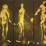 "Einer und zwei" Acryl auf Leinwand,  120x 80 cm 570,- sold (103)