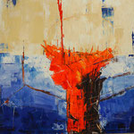 "Eingebung"          Acryl auf Leinwand, 100x100 cm Preis: 1950,- € sold (03)