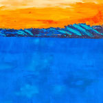 Abendküste, 120x80, Acryl auf Leinwand,Preis: 1450,-€ (87)