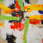 "so wieso"    Acryl auf Leinwand, 100cm x 100 cm  1350,- (sold) (12)