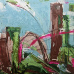 "Ansichtssache",  50cm x 50cm, Acryl auf Leinwand 680,-€ sold (63) 