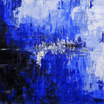 "hin oder weg"   Mischtechnik auf Leinwand,100x100cm 1400,- Preis: verkauft (07) 
