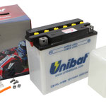 Unibat CB18L-A Säure 12 V 18 AH (51815), Maße in mm :(LxBxH) 180x90x162, Gewicht: 6,53 kg