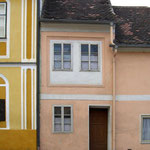 In diesem schmalen Haus in der Laaer Straße wurde die Mutter Franz von Zülows geboren, ...