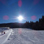 auf der Skipiste in Weissbriach