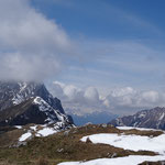 Wolken am Gipfel vom Reißkofel