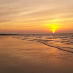 Sonnenuntergang am Casandra Beach