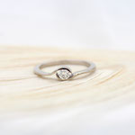 "Graziella" - Verlobungsring Weissgold 750 mit Brillant 0.17ct, 1245.-