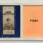Stefano W. Pasquini, Light, collage su tavola, 1989, photo Stefano W. Pasquini
