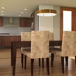Reforma vivienda unifamiliar. Girona.Propuesta salón-comedor.