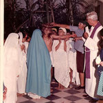Año 1989 Via crusis viviente con el Padre Porfirio Galeano