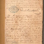 Año 1899 Documento del registro civil donde se hace referencia que "la colonia Elisa Pertenece al departamento de San Lorenzo de la frontera"...
