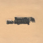 "Breathe (Brivido)", 2020, detail, rubber stamping on paper, 50x35 cm