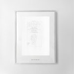 "Disegno del tempo nel tempo (Proust) - Sodoma e Gomorra", 2021-22, pencil on paper, ink jet print on paper, frame, 40x32 cm