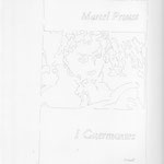 "Disegno del tempo nel tempo (Proust) - I Guermantes",  (detail), 2021-22, pencil on paper, ink jet print on paper, frame, 40x32 cm