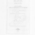 "Disegno del tempo nel tempo (Proust) - All'ombra delle fanciulle in fiore", (detail), 2021-22, pencil on paper, ink jet print on paper, frame, 40x32 cm