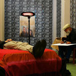 "Il corpo morto" performance by Francesco Lauretta, ph. Armida Gandini