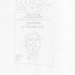 "Disegno del tempo nel tempo (Proust) - Sodoma e Gomorra",  (detail),  2021-22, pencil on paper, ink jet print on paper, frame, 40x32 cm