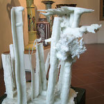 Allis- Filliol, Fusion by lost snow VII, 2013,, wax and polyurethane, 75x37x37 cm