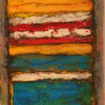  Sexto Misterio  /Serie Portales Esotéricos / mixta sobre cartón reciclado 42x30 cms