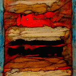  Tercer Misterio /Serie Portales Esotéricos / mixta sobre cartón reciclado 42x30 cms