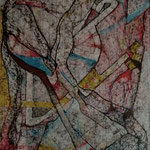 Dama Bruma  /mixta sobre cartón 42x30 cms