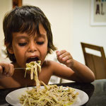 Benício matando a fome!