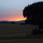 Atardecer en la acampada.