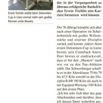 Comeback geschafft! Dolomiten-Cup Lienz Oktober 2015
