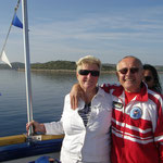 Coach und Athlet auf hoher See