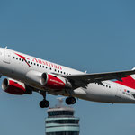 A 319-112 take off vienna airport