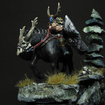 Carrowek of Carn-Dhu, War-Drune on Drune Horse by Pete Domm