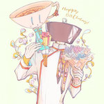モクハツカさんからお誕生日お祝い絵を描いて頂きました！モクハツカさん宅オリキャラのテア嬢とレイゼンさんです。有難うございます！！リンクからモクハツカさんのHPに訪問できます！