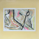 "SCENES OF MAUI~WATERFALL STUDIES"  no.3 (12x12) cold wax oil on paper mounted on 1"canvas $550