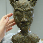 Kopf für Kostümbildfigurine, Melania Polaczek 6Cb, 2018/19