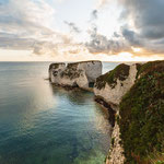 Old Harry Rocks am Morgen (Isle of Purbeck, Dorset, GB)