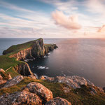 Neist Point bei Sonnenuntergang (Isle of Skye, Schottland)