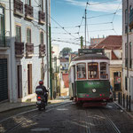 Straßenbahn in Lissabon (Lisboa, Portugal)