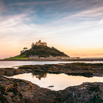 St. Michael's Mount gespiegelt (Marazion, Cornwall, GB)