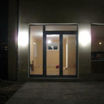 20110312 - die neu installierten Außenlampen zur Terasse (man beachte auch die sauberen Fenster!)